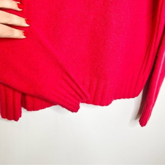 J. Crew Red Mockneck Sweater in Supersoft Yarn - Picture 4 of 7